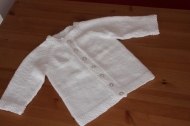 plain white cardigan for christening
