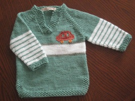 cotton sweater with detail